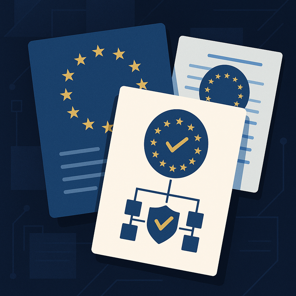 A practical comparison of the three major EU cybersecurity regulations — CRA, NIS2, and DORA — explaining scope, timelines, requirements, and what cyber insurance underwriters need to ask clients in 2026.
